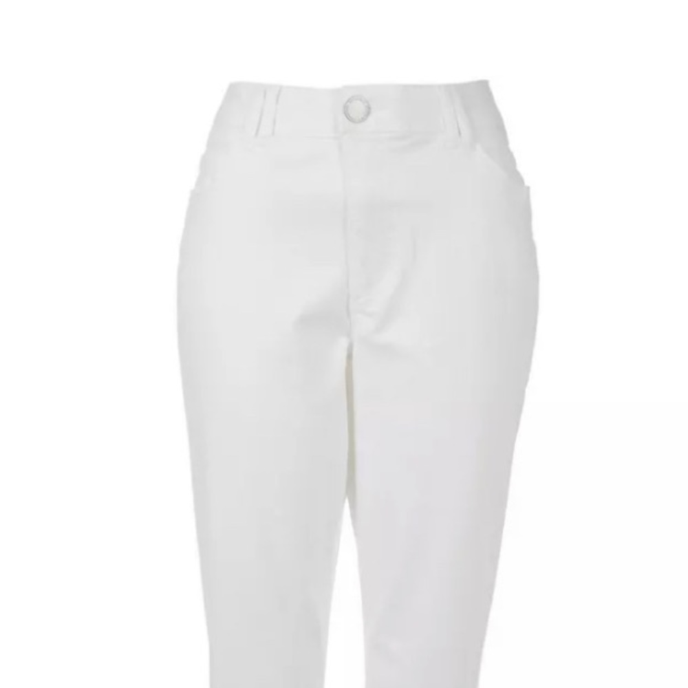 Democracy Crop Stretch Jeans US16 white